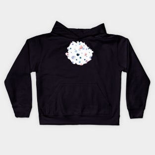 Speckled watercolor dots Kids Hoodie